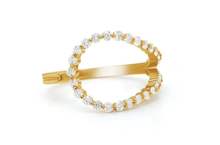 Albert Hern Rings Ring 14kt Yellow Gold and Diamonds