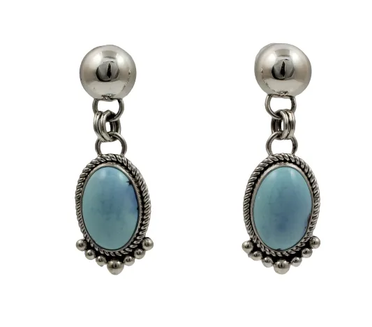 Artie Yellowhorse Earrings Golden Hills Turquoise Drop Earrings