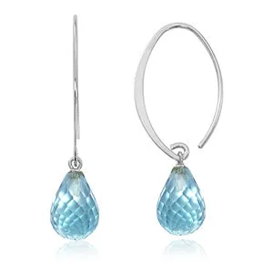 Carla Corp Earrings Sterling Silver and Blue Topaz Earrings