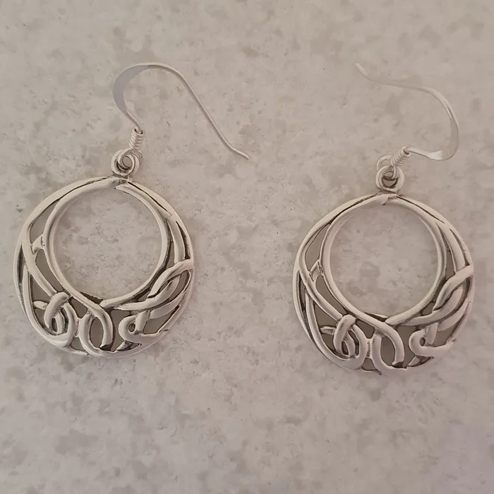 Celtic Knot Silver Earrings Killarney celtic jewelry Earrings