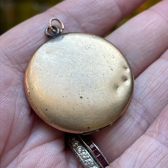 Dark Paste Locket Gold Filled Antique As Found Vintage Paris Jewelry PreStyled Sets Dark Paste Locket Gold Filled Antique As Found Vintage Paris Jewelry PreStyled Sets