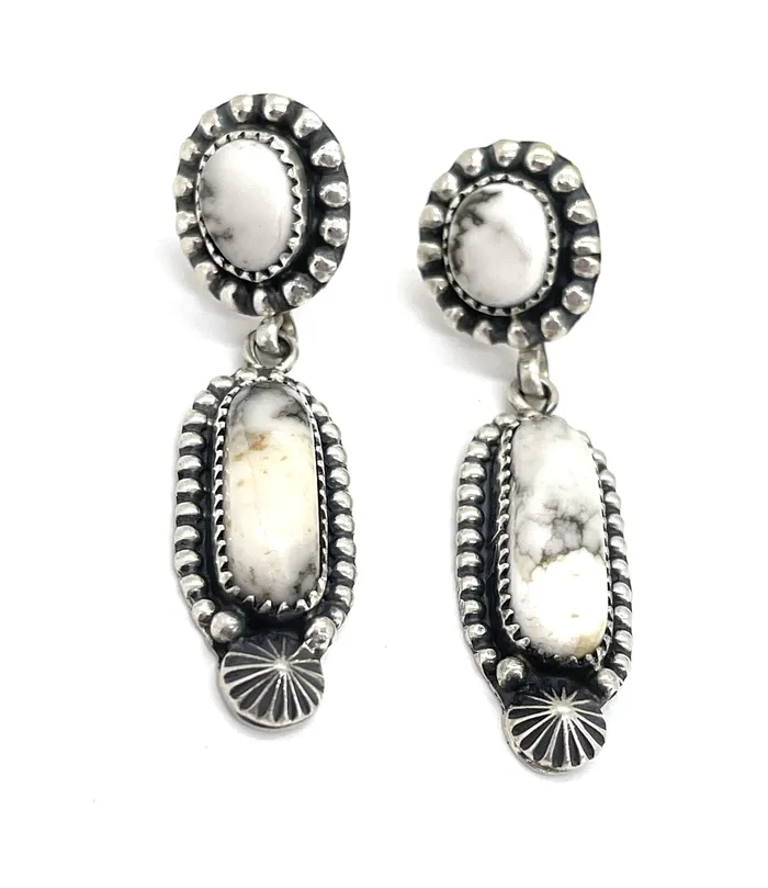 Earrings Jeanette Dale White Buffalo Earrings