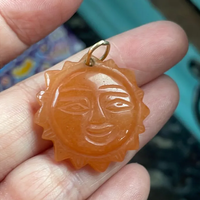 Necklaces Vintage Paris Jewelry Carved Carnelian Sun Pendant 14k Gold Bail Vintage Necklaces Vintage Paris Jewelry Carved Carnelian Sun Pendant 14k Gold Bail Vintage