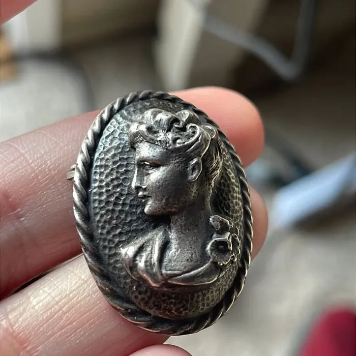 Necklaces Vintage Paris Jewelry Nouveau Lady Raised Design PendantBrooch Sterling Silver Vintage Necklaces Vintage Paris Jewelry Nouveau Lady Raised Design PendantBrooch Sterling Silver Vintage