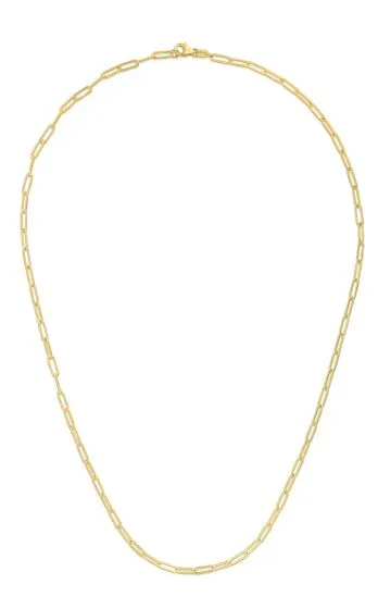 Paperclip Necklace 21 mm Battisti Jewelers Necklaces