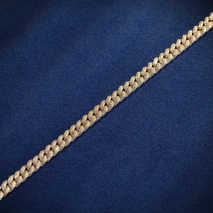 PreStyled Sets icezeusshop 8MM Cuban Link Chain Yellow Gold