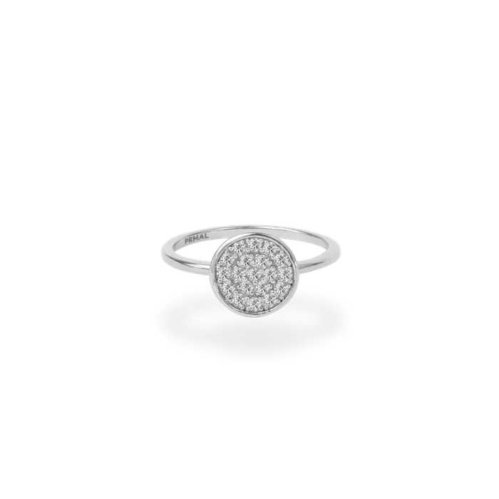 PRMAL Rings Pave Disk Ring PRMAL Rings Pave Disk Ring