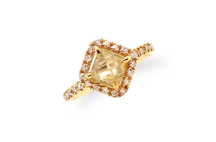 Rings Albert Hern Ring 18kt Yellow Gold Rough Diamond