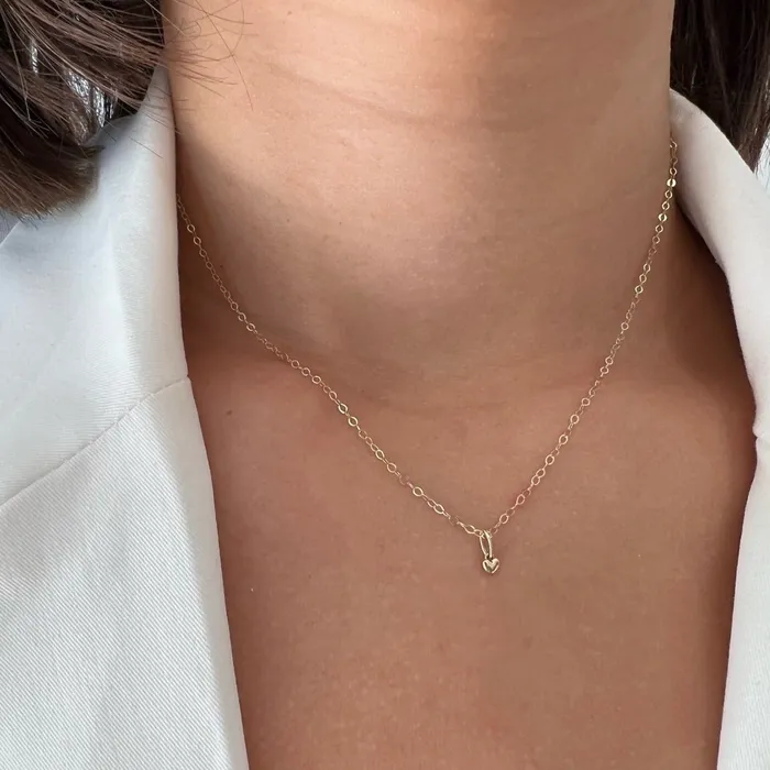 Truly Blessed Jewels Necklaces My Everything Solid Gold Heart Necklace