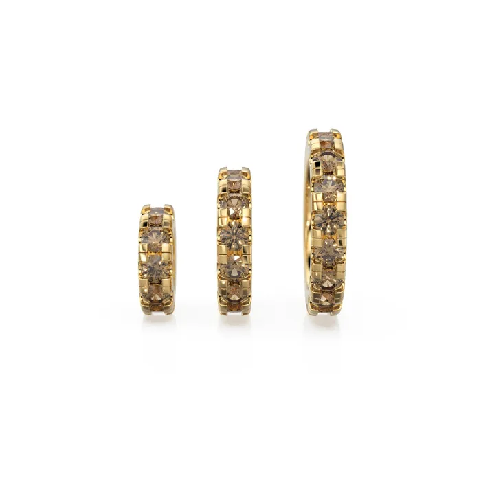 14k Gold Roundel Smoky Quartz Charm Quartz Wheel Charm Round Charm Holder Eternity Round Smoky Quartz Band Connector November birthstone Jalvi Co Charm Necklaces 14k Gold Roundel Smoky Quartz Charm Quartz Wheel Charm Round Charm Holder Eternity Round Smoky Quartz Band Connector November birthstone Jalvi Co Charm Necklaces