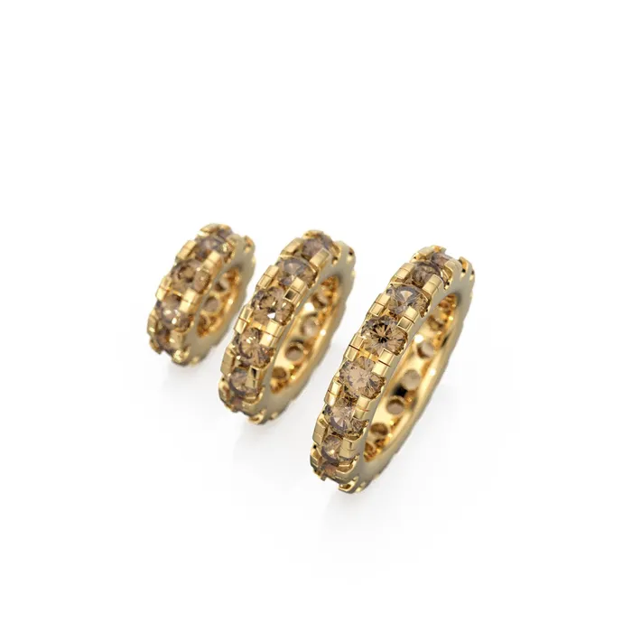 14k Gold Roundel Smoky Quartz Charm Quartz Wheel Charm Round Charm Holder Eternity Round Smoky Quartz Band Connector November birthstone Jalvi Co Charm Necklaces 14k Gold Roundel Smoky Quartz Charm Quartz Wheel Charm Round Charm Holder Eternity Round Smoky Quartz Band Connector November birthstone Jalvi Co Charm Necklaces