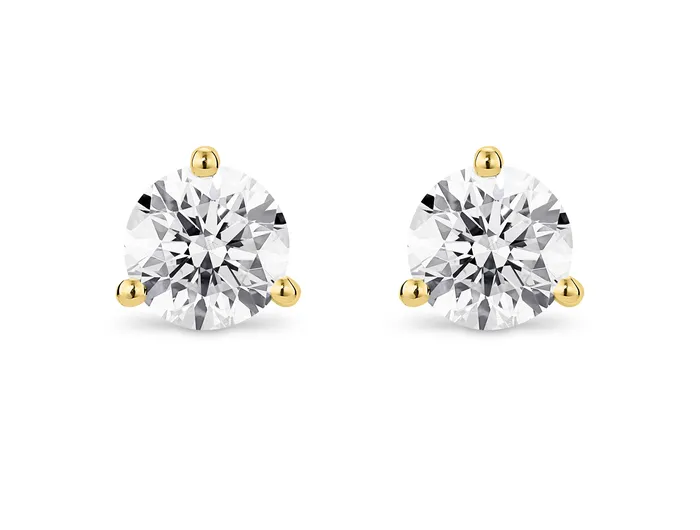 14kt Yellow Gold 200cttw LabGrown Diamond Studs Lightbox PreStyled Sets