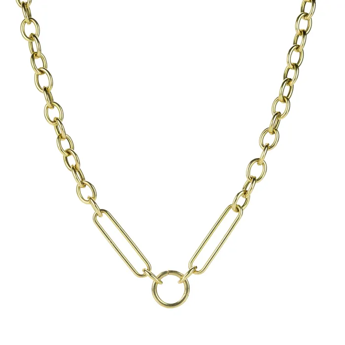 18k Charm Holder Chain Page Sargisson Charm Necklaces