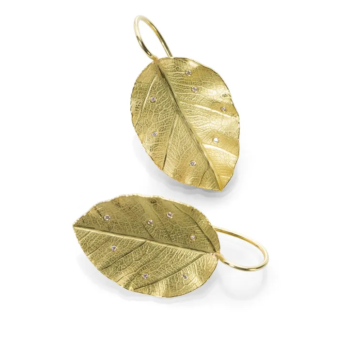 Barbara Heinrich Earrings Poplar Leaf Earrings