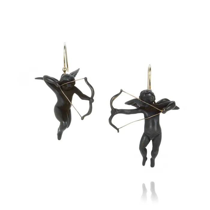 Bronze Cupid Earrings Gabriella Kiss Earrings