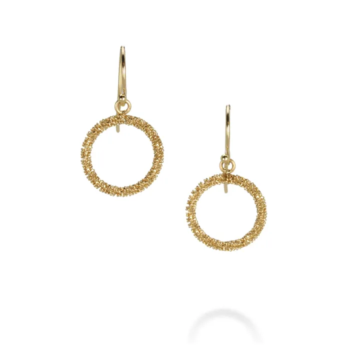 Earrings Amali Small Stardust Circle Earrings