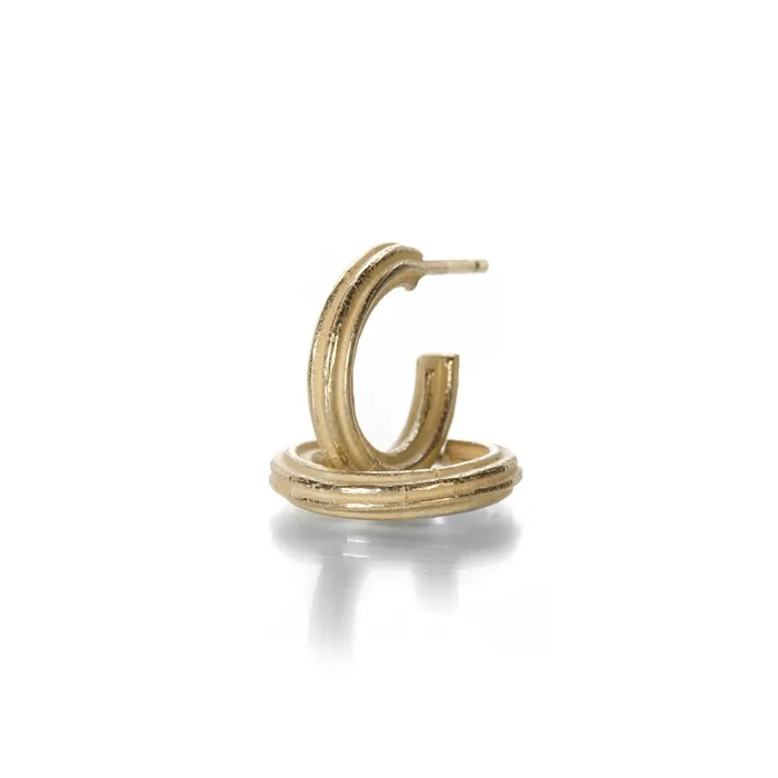 Earrings John Iversen 18k Gold Hug Hoop Earring