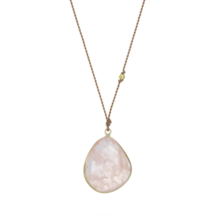 Faceted Morganite Necklace Margaret Solow Necklaces