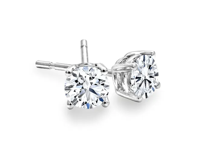 FourProng 025cttw Canadian Diamond Stud Earrings Canadian Rocks Earrings