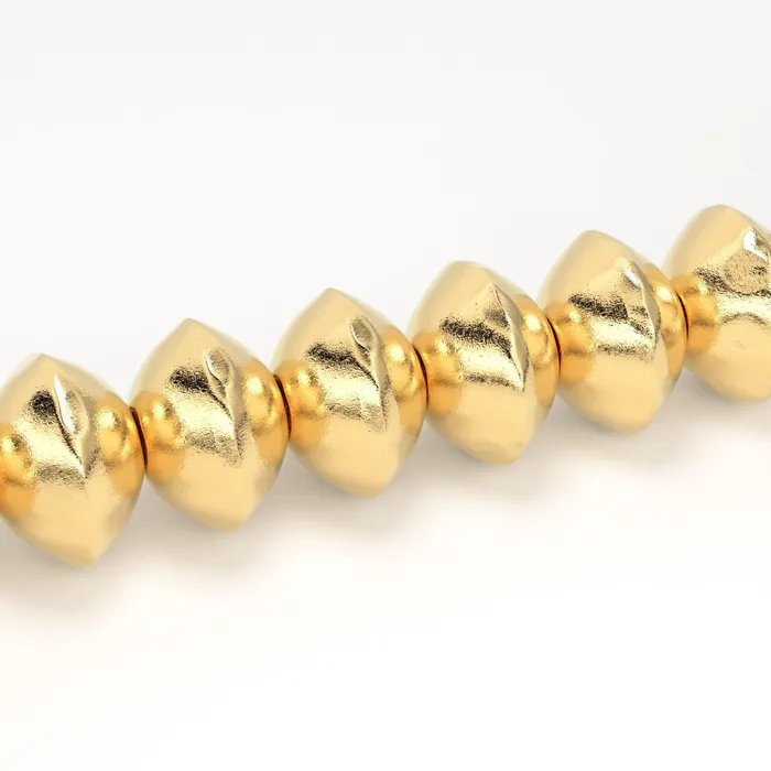 Jalvi Co 4mm 18k Solid Yellow Gold Fancy Textured Rondelle Spacer Beads 20 pieces 2 inches long Strand PreStyled Sets Jalvi Co 4mm 18k Solid Yellow Gold Fancy Textured Rondelle Spacer Beads 20 pieces 2 inches long Strand PreStyled Sets