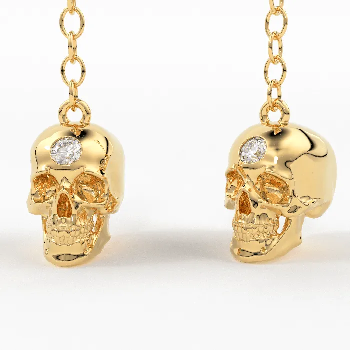 Jalvi Co Earrings Diamond Skull Earrings in 14k Solid Gold Skull Drop Earrings Skull Jewelry Diamond Studded Gothic Jewelry Goth Jewelry 14k Skull Inactive Jalvi Co Earrings Diamond Skull Earrings in 14k Solid Gold Skull Drop Earrings Skull Jewelry Diamond Studded Gothic Jewelry Goth Jewelry 14k Skull Inactive
