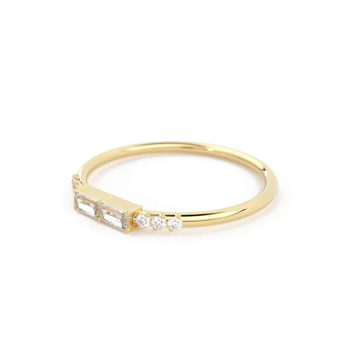 Jalvi Co Rings Baguette Ring 14k Gold Baguette Diamond Stacking Ring Rose Gold Baguette Ring Minimalist Baguette Ring Double Baguette Ring Jalvi Co Rings Baguette Ring 14k Gold Baguette Diamond Stacking Ring Rose Gold Baguette Ring Minimalist Baguette Ring Double Baguette Ring
