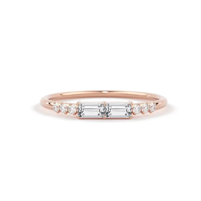 Jalvi Co Rings Baguette Ring 14k Gold Baguette Diamond Stacking Ring Rose Gold Baguette Ring Minimalist Baguette Ring Double Baguette Ring Jalvi Co Rings Baguette Ring 14k Gold Baguette Diamond Stacking Ring Rose Gold Baguette Ring Minimalist Baguette Ring Double Baguette Ring