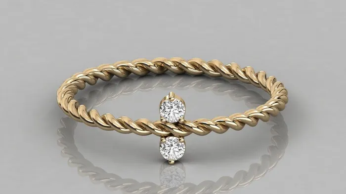 Jalvi Co Rings Twisted Rope Band in 14k Gold Diamond Swirl Ring Gold Band White Diamond Ring Stackable Diamond Ring Jalvi Co Rings Twisted Rope Band in 14k Gold Diamond Swirl Ring Gold Band White Diamond Ring Stackable Diamond Ring