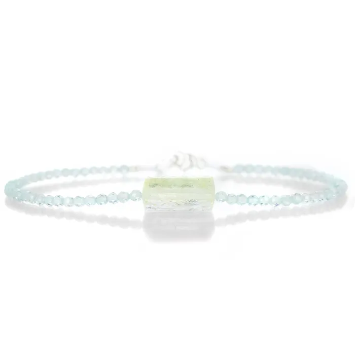 Margaret Solow Bracelets Blue Topaz and Beryl Crystal Bracelet