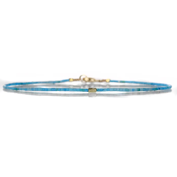 Margaret Solow Heishi Turquoise Beaded Bracelet Bracelets