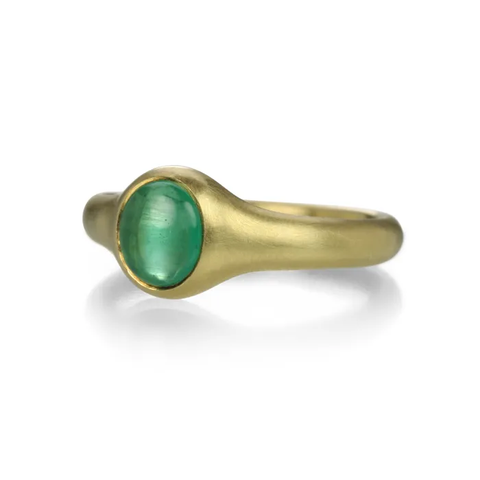 Maria Beaulieu Rings Cats Eye Emerald Ring