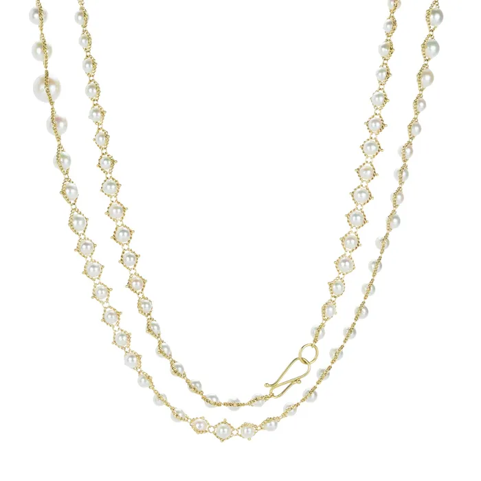 Necklaces Akoya Pearl Woven Necklace Amali