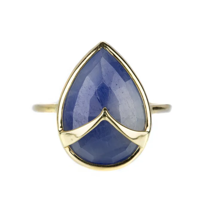 Rachel Atherley Rings Blue Sapphire Owl Ring