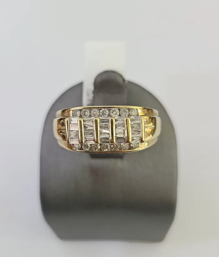 Real 10k Diamond Mens Ring Band Yellow Gold Wedding Genuine Natural Gold and Diamond Rings Real 10k Diamond Mens Ring Band Yellow Gold Wedding Genuine Natural Gold and Diamond Rings
