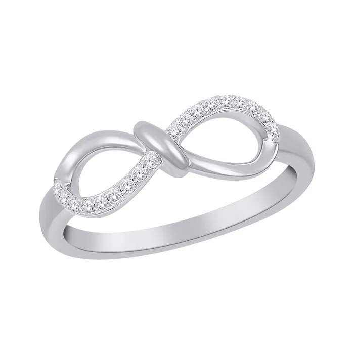 Rings Independent Jewellers 10kt White Gold Diamond Infinity Knot Ring
