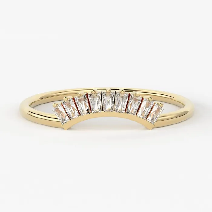 Rings Jalvi Co Baguette Diamond Band in 14k Gold Tapered Baguette Diamond Ring Gold Band White Diamond Ring Baguette Diamond Wedding Band Rings Jalvi Co Baguette Diamond Band in 14k Gold Tapered Baguette Diamond Ring Gold Band White Diamond Ring Baguette Diamond Wedding Band