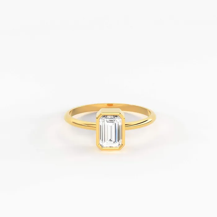 Rings Jalvi Co Emerald Cut Diamond Engagement Ring Bezel Set Ring 075 carat Diamond Ring Diamond Ring Solitaire 18k Solid Gold Cocktail Ring Rings Jalvi Co Emerald Cut Diamond Engagement Ring Bezel Set Ring 075 carat Diamond Ring Diamond Ring Solitaire 18k Solid Gold Cocktail Ring