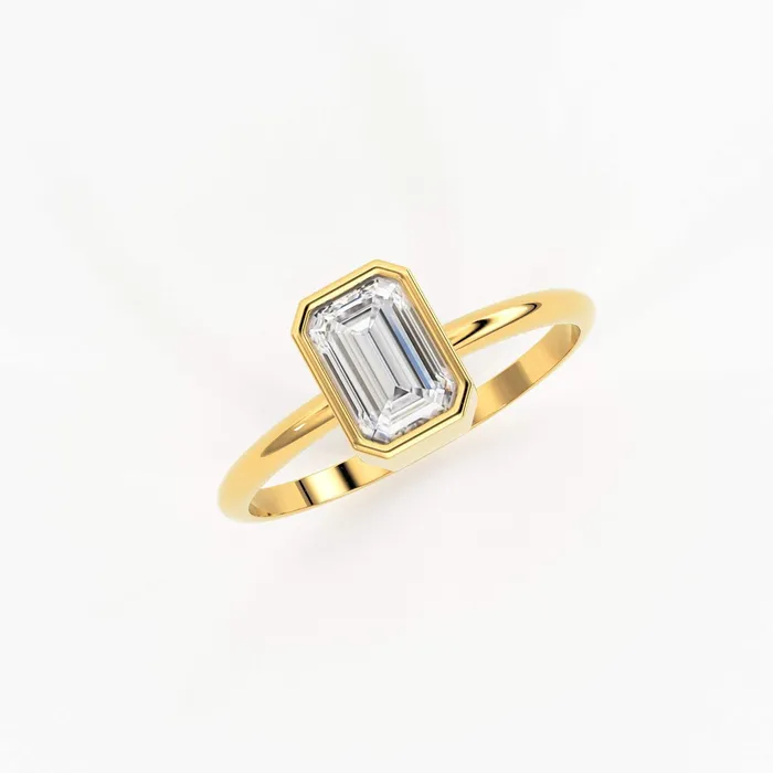Rings Jalvi Co Emerald Cut Diamond Engagement Ring Bezel Set Ring 075 carat Diamond Ring Diamond Ring Solitaire 18k Solid Gold Cocktail Ring Rings Jalvi Co Emerald Cut Diamond Engagement Ring Bezel Set Ring 075 carat Diamond Ring Diamond Ring Solitaire 18k Solid Gold Cocktail Ring