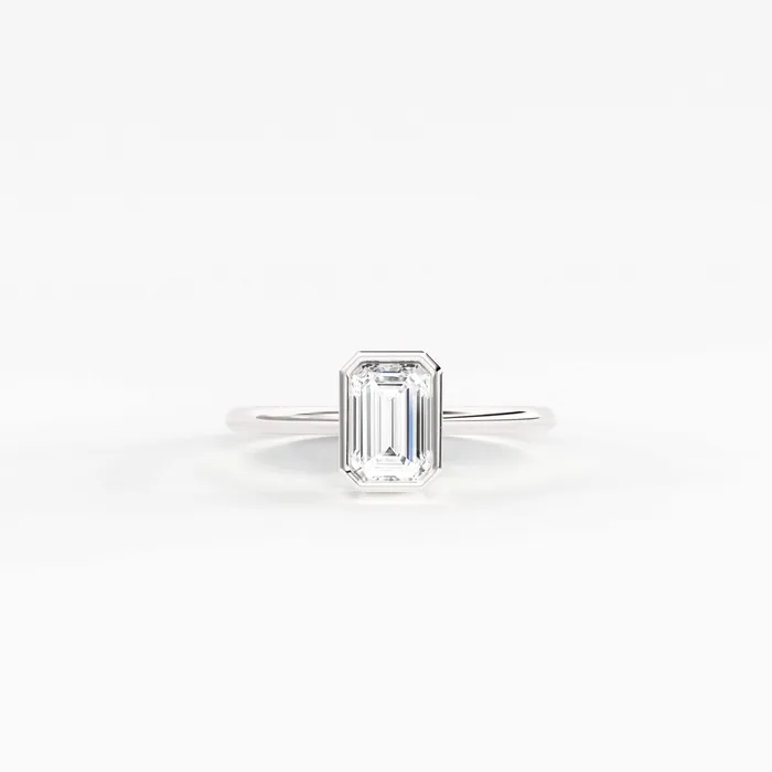Rings Jalvi Co Emerald Cut Diamond Engagement Ring Bezel Set Ring 075 carat Diamond Ring Diamond Ring Solitaire 18k Solid Gold Cocktail Ring Rings Jalvi Co Emerald Cut Diamond Engagement Ring Bezel Set Ring 075 carat Diamond Ring Diamond Ring Solitaire 18k Solid Gold Cocktail Ring
