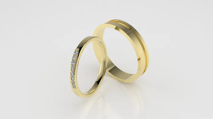 Rings JCM DESIGN JEWELRY 14K Wedding band Rings with 8 MOISSANITE 12mm VS1 each stt prong for men and women