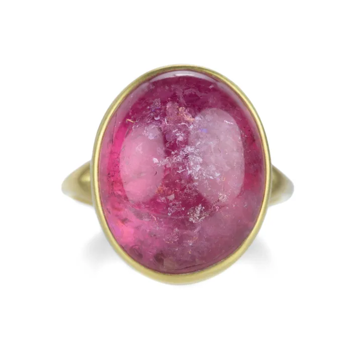 Rings Lola Brooks 18k Oval Pink Tourmaline Ring Rings Lola Brooks 18k Oval Pink Tourmaline Ring