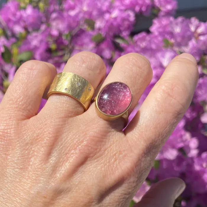 Rings Lola Brooks 18k Oval Pink Tourmaline Ring Rings Lola Brooks 18k Oval Pink Tourmaline Ring