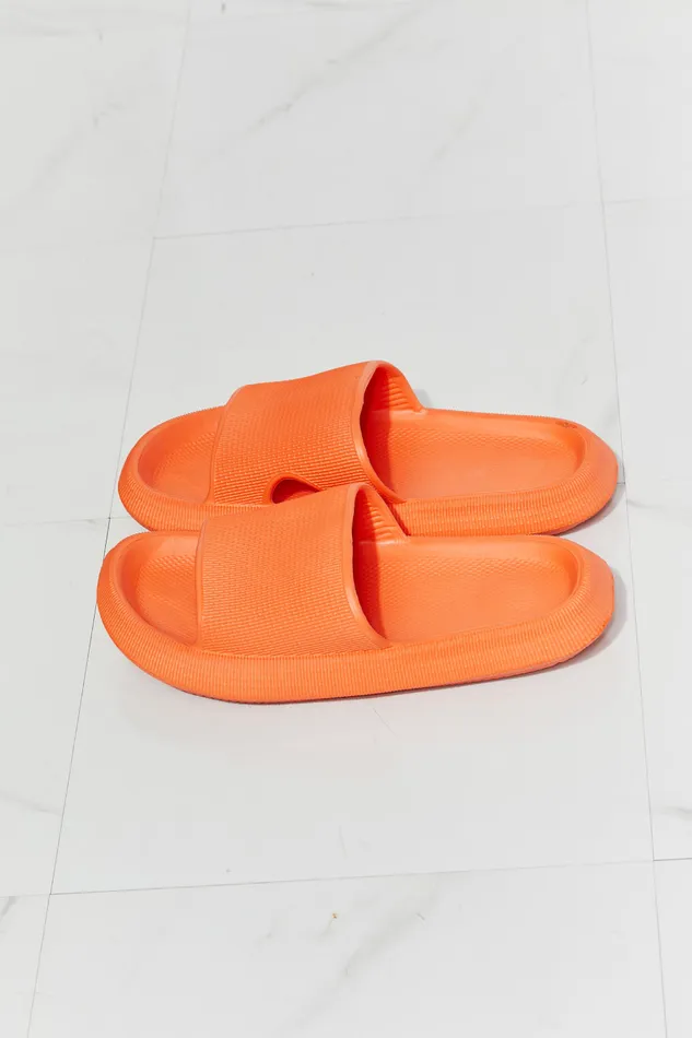 Rings MMShoes Arms Around Me Open Toe Slide in Orange Trendsi