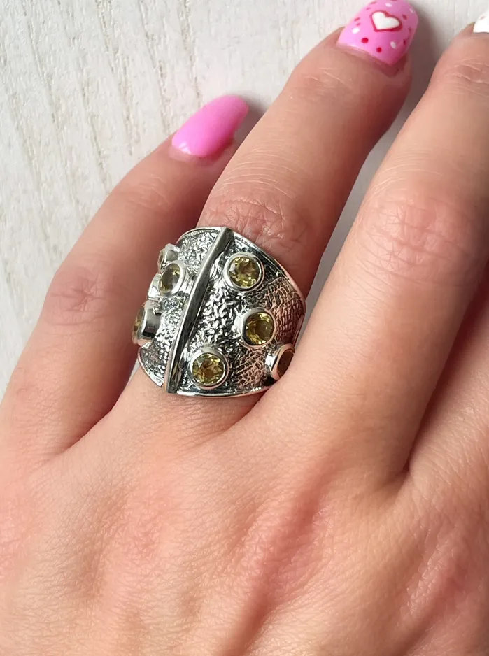 Rings Sophiareneboutiquecom Sterling Silver Artisan Shield Gem Ring