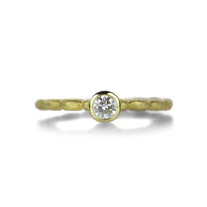 Small Round Diamond Stacking Ring Barbara Heinrich Rings