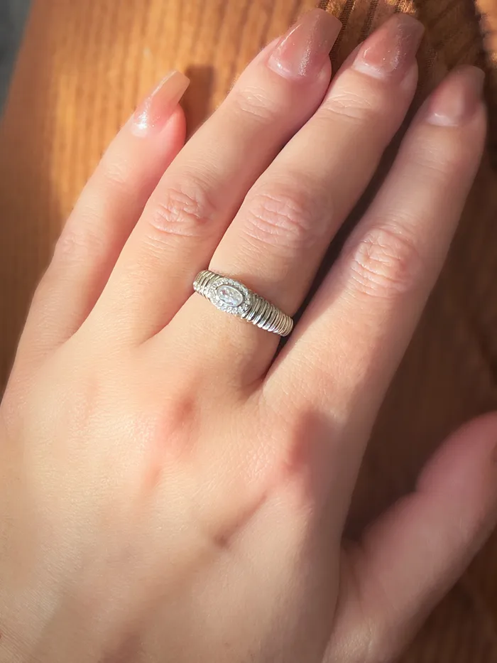 Sterling Silver Classy CZ Detail Ring Sophiareneboutiquecom Rings Sterling Silver Classy CZ Detail Ring Sophiareneboutiquecom Rings
