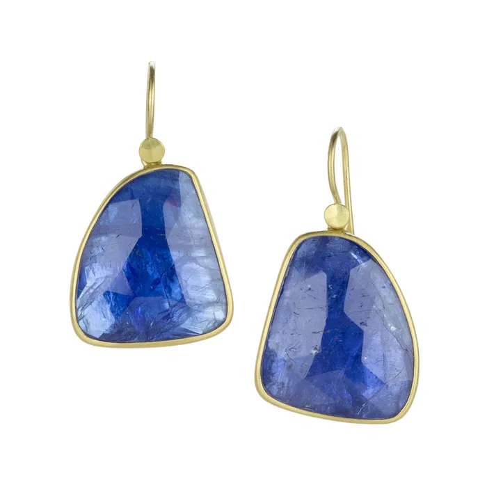 Tanzanite Pebble Drop Earrings Lola Brooks Earrings