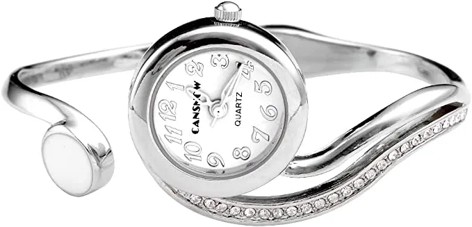 Bracelets sparklingselections Women Casual Elegant Small Dial Bangle Cuff Bracelet Quartz Watch Bracelets sparklingselections Women Casual Elegant Small Dial Bangle Cuff Bracelet Quartz Watch