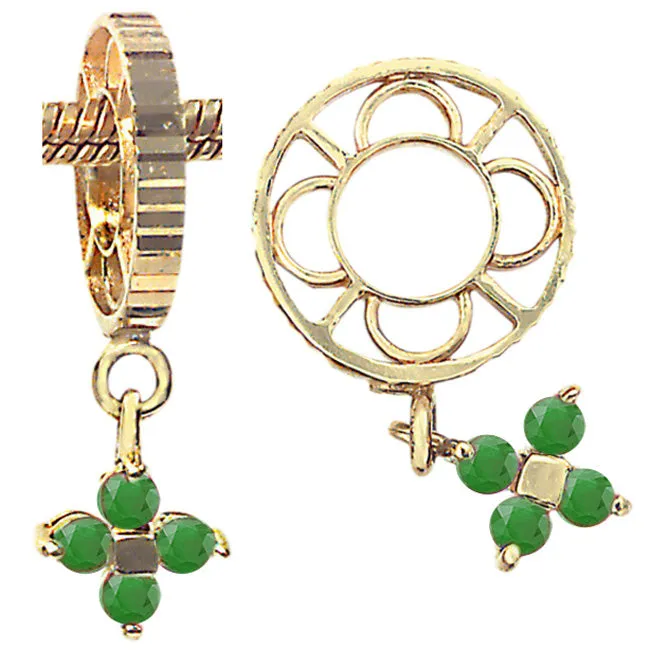Earrings Storywheels Storywheels Emerald Flower Dangle 14K Gold Wheel ONLY 3 AVAILABLE270243 Earrings Storywheels Storywheels Emerald Flower Dangle 14K Gold Wheel ONLY 3 AVAILABLE270243