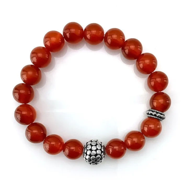 Elisa Ilana Bracelets Accented Carnelian Stretch Bracelet Elisa Ilana Bracelets Accented Carnelian Stretch Bracelet